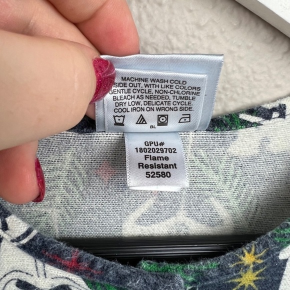 Hanna Andersson Star Wars Christmas Flannel Night Gown Sz 120 6-7 - Picture 5 of 7